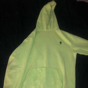 LIME GREEN H&M HOODIE “NOTHING TO DO”